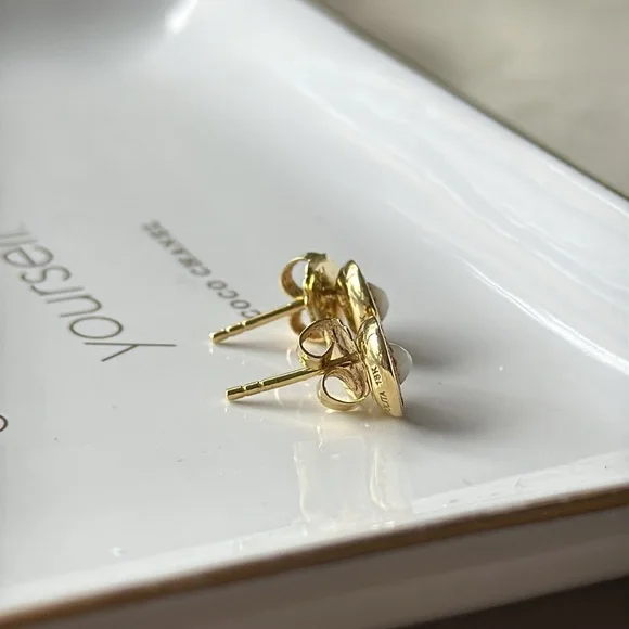 Ippolita Mother of Pearl Diamond 18k Mini Lollipop Stud Earrings - Picture 6 of 9